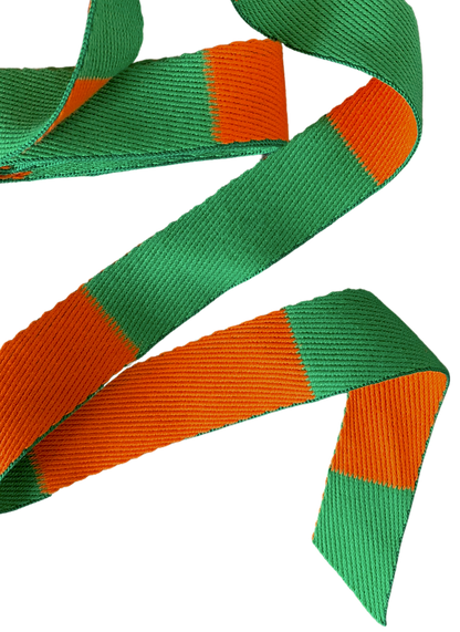 Rouleau ceinture Orange/Verte Judo