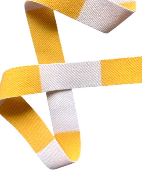 Rouleau ceinture Blanche/Jaune Judo