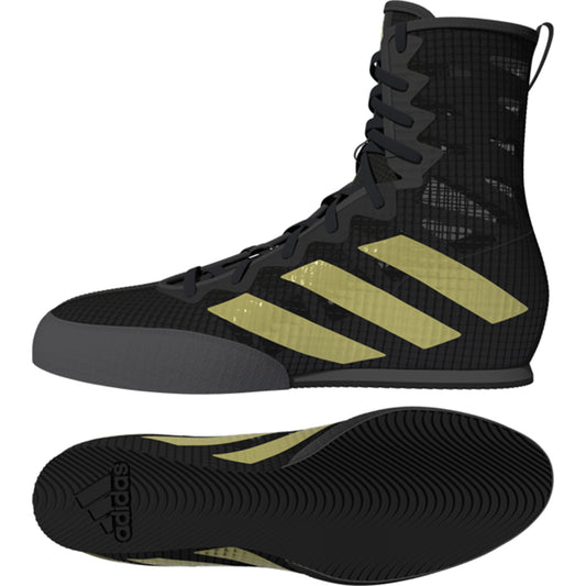 CHAUSSURES BOX HOG 4 BLACK & GOLD - ADIDAS