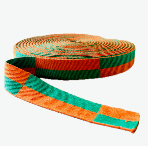 ROULEAU DE CEINTURE ORANGE-VERTE KARATÉ - UGO JUDO